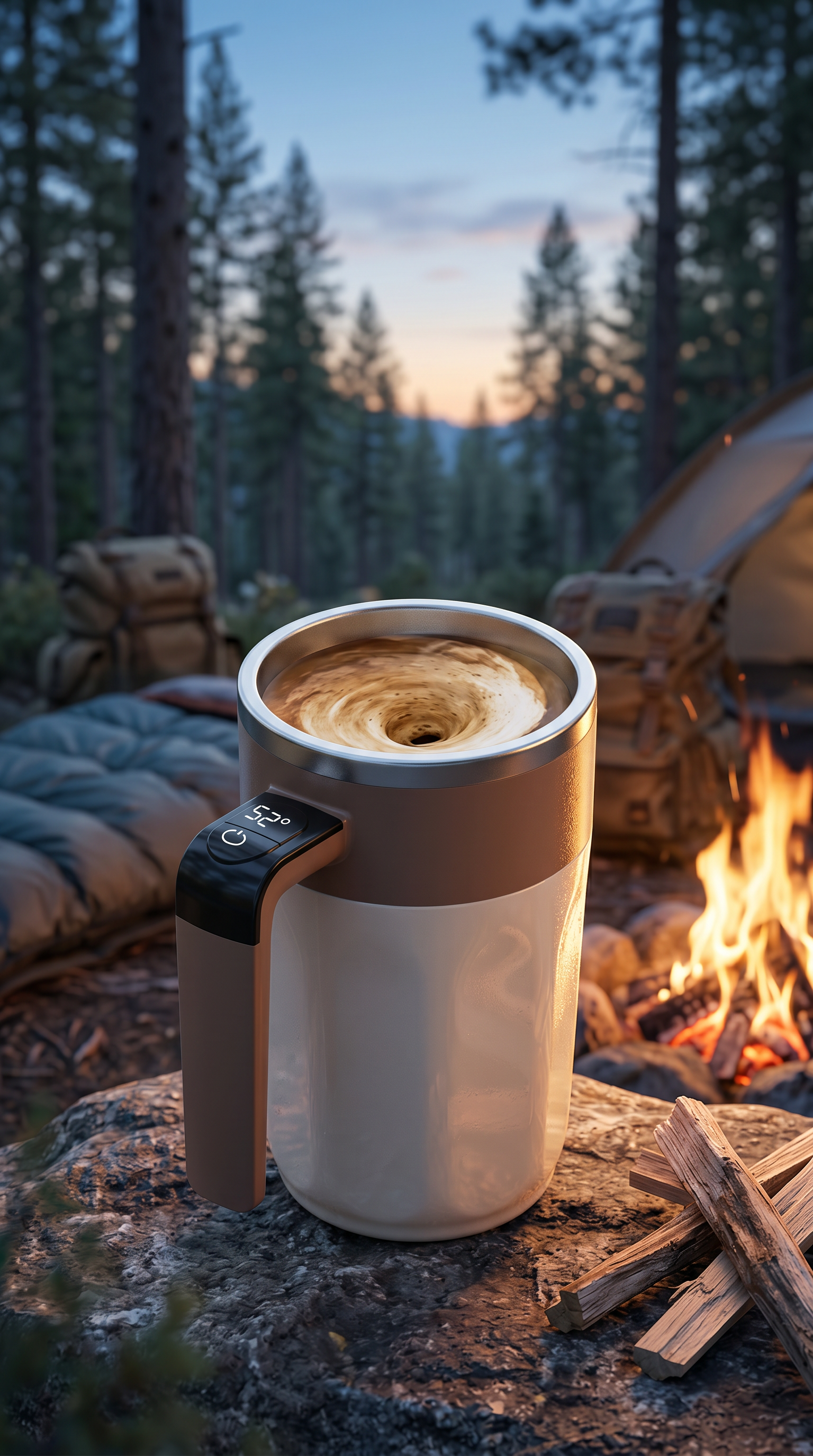 Smart Mixing Cup with Temperature Display
