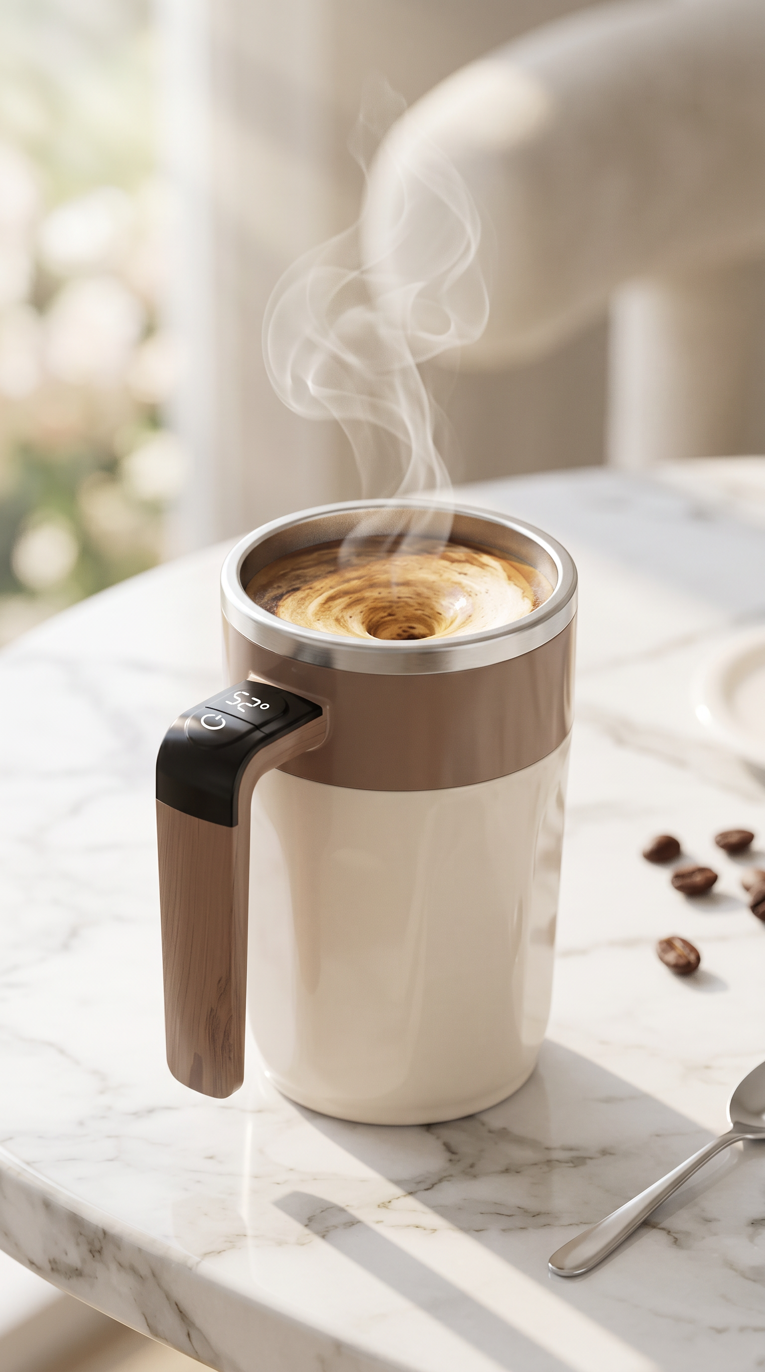 Smart Mixing Cup with Temperature Display