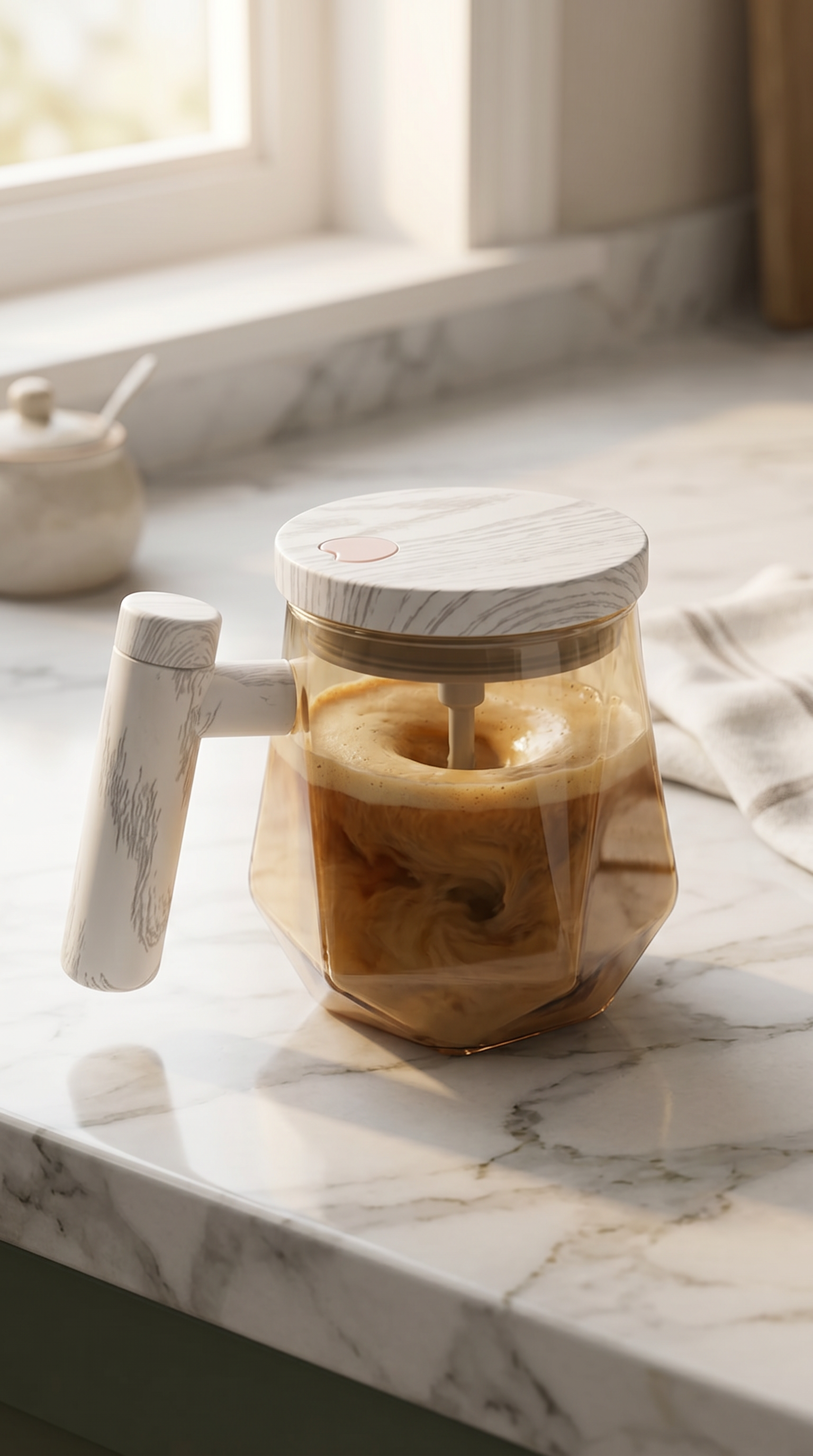 Self-Stirring Coffee Mug
