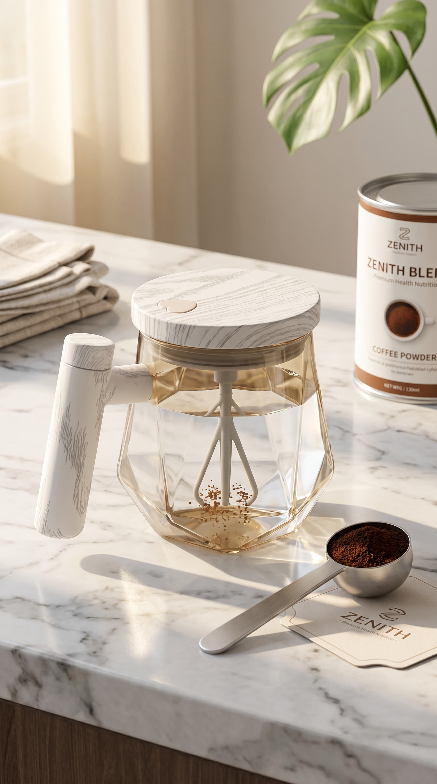 Self-Stirring Coffee Mug