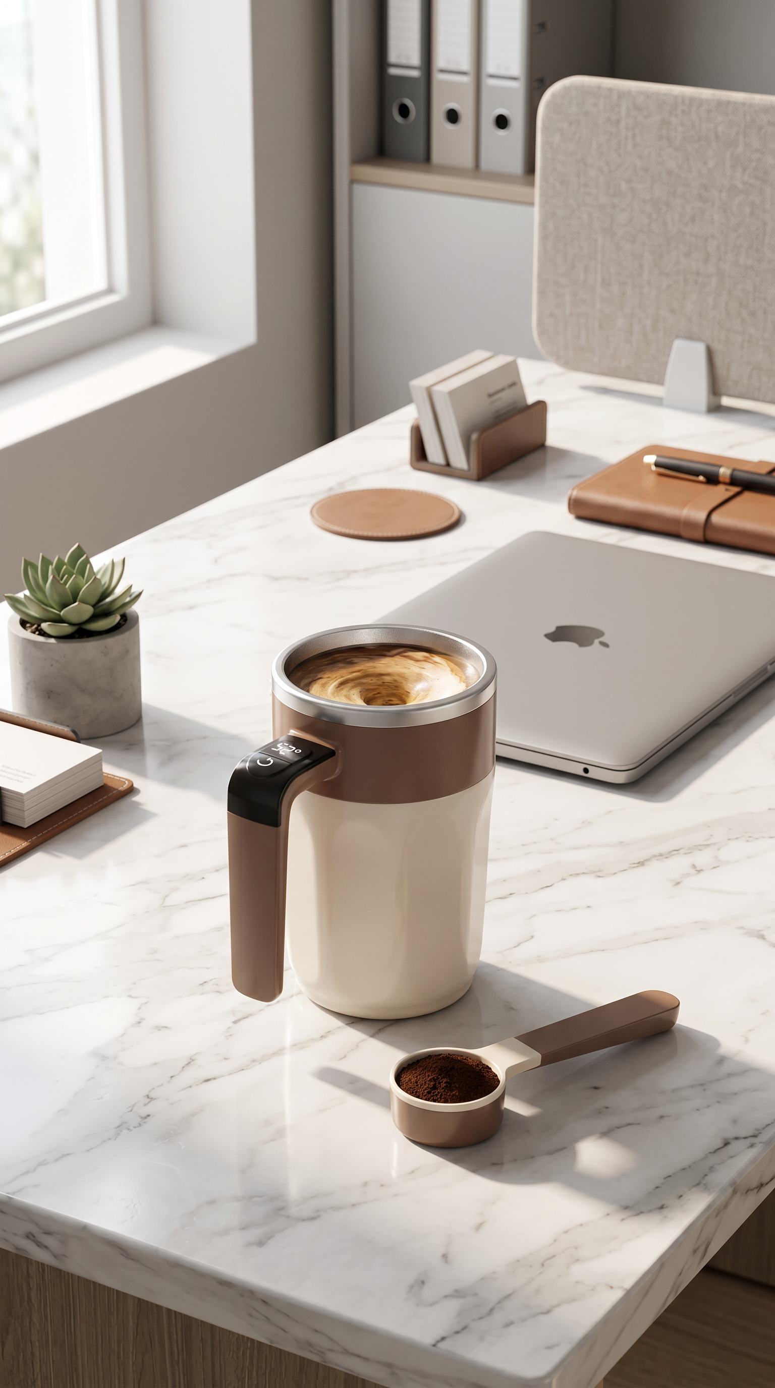 Smart Mixing Cup with Temperature Display
